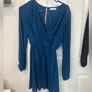 Lush from Nordstrom dress size XS, blue, long sleeved.